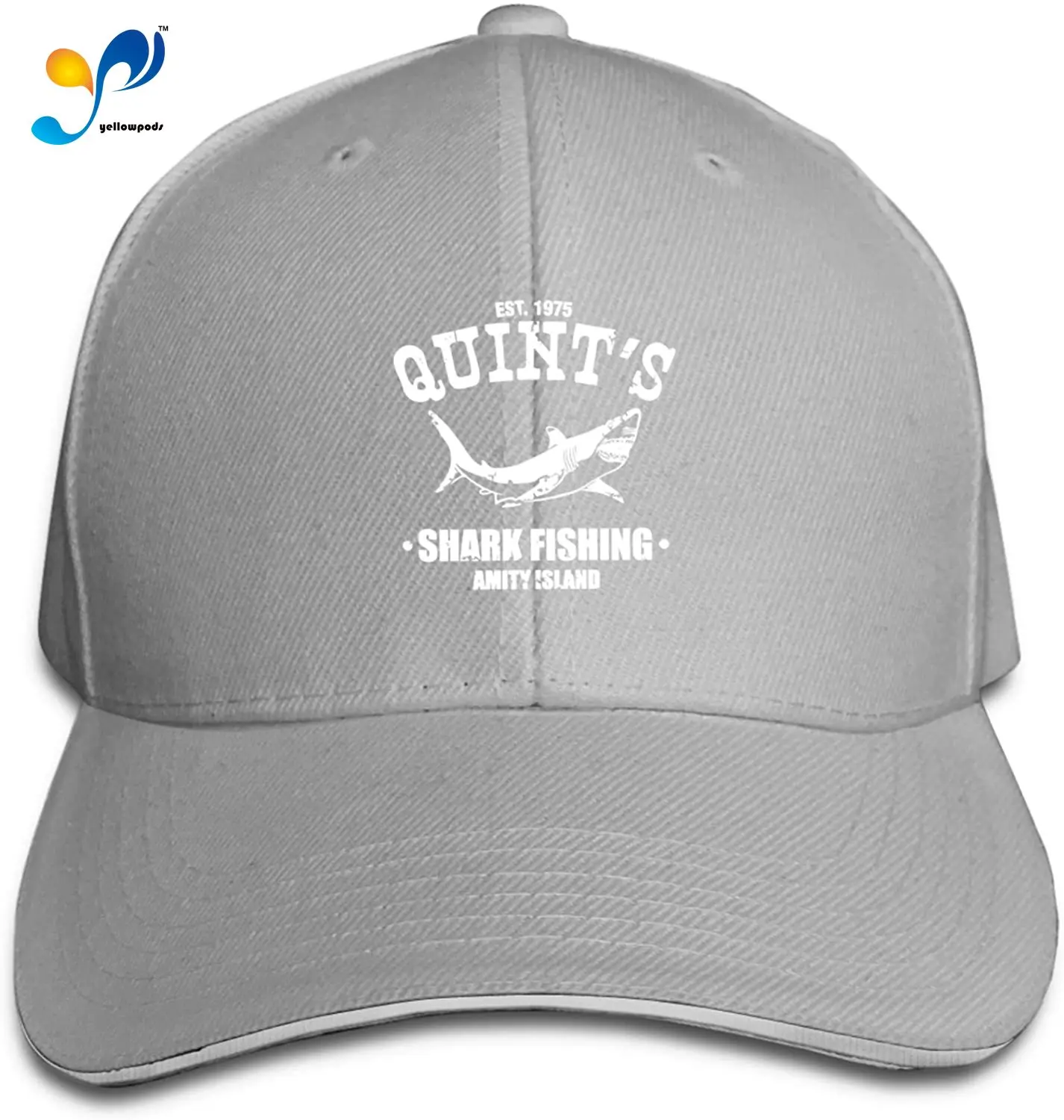 

Quints Shark Fishing Jaws Adult Baseball Cap Headdress Sandwich Hat Unisex Adjustable Baseball Cap Casquette