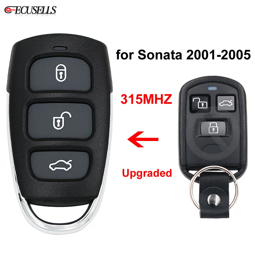 Обновленный пульт дистанционного управления с 3 кнопками модель 315 МГц для Hyundai