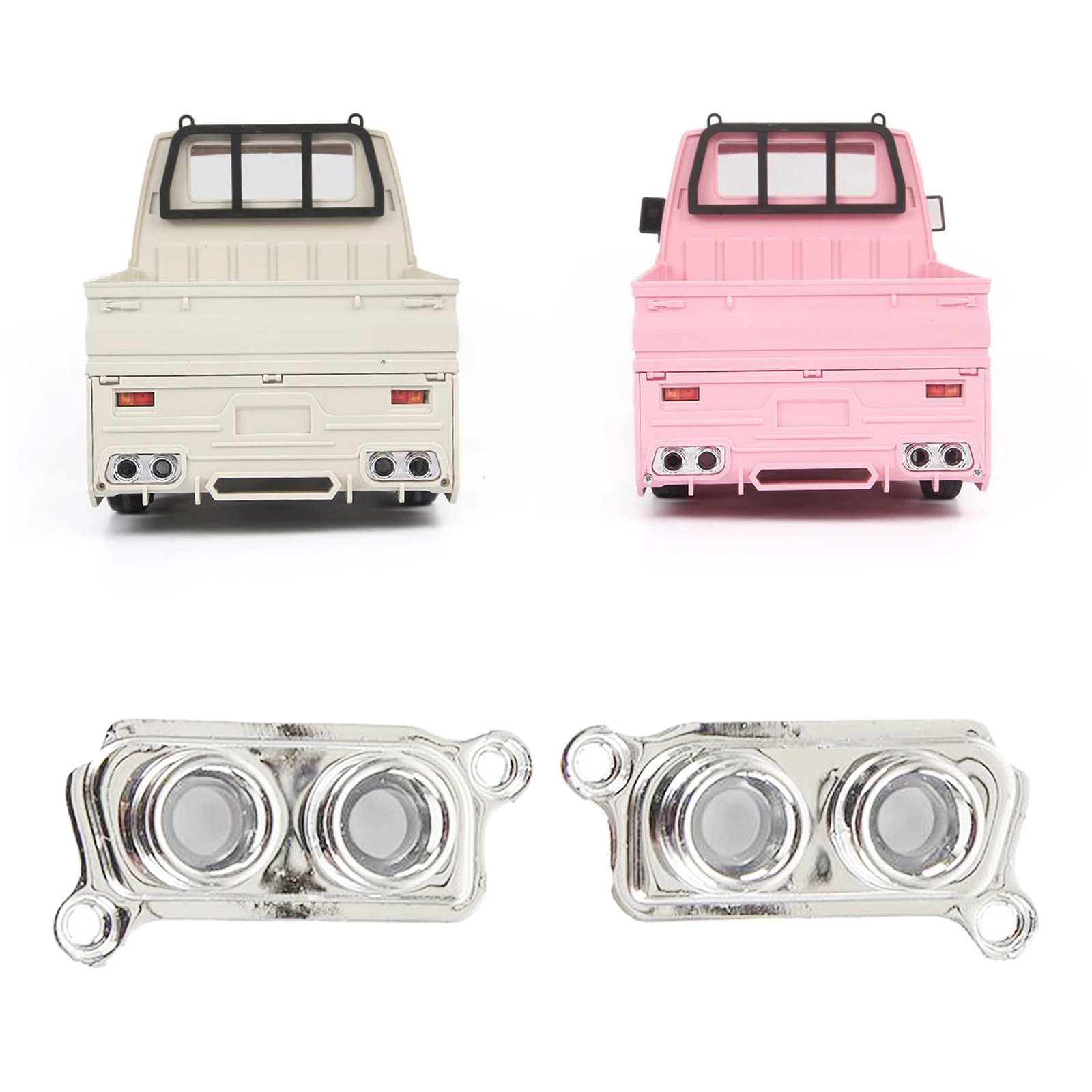 

2pcs 1/10 RC Car Truck Exhaust Side Part for WPL D12 RC Car Accessory