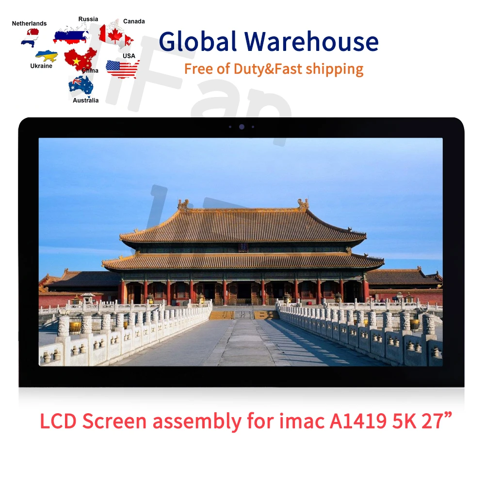 Новый ЖК-дисплей A1419 5k LM270QQ1 SD A2 Для iMAC 27 ''Retina в сборе Конец 2014 2015 EMC 2834 2806 661-03255 |