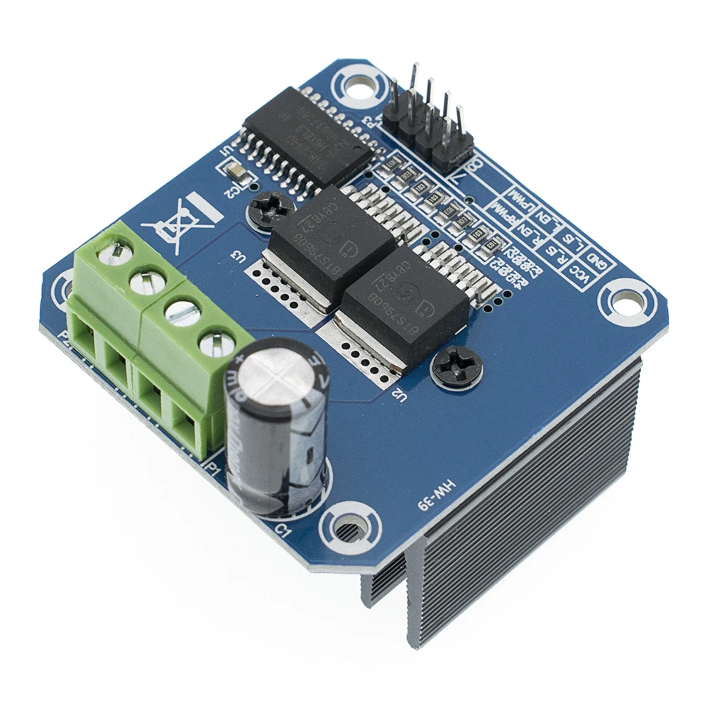 Двойной BTS7960 43A h-мост высокой мощности модуль драйвера/diy умный автомобиль Текущий диагностический для Arduino
