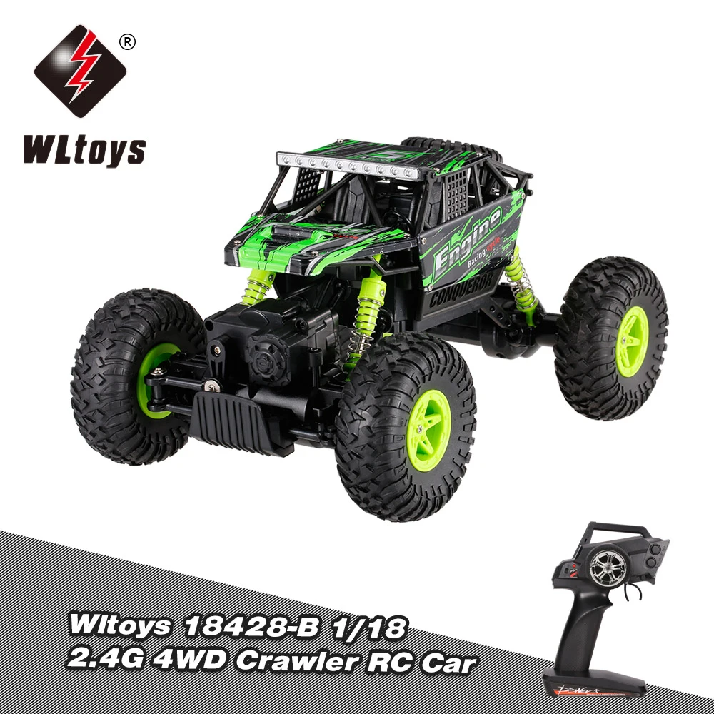 Оригинальный Wltoys 18428 B 1/18 2 4G 4WD Электрический RTR внедорожник Рок Гусеничный