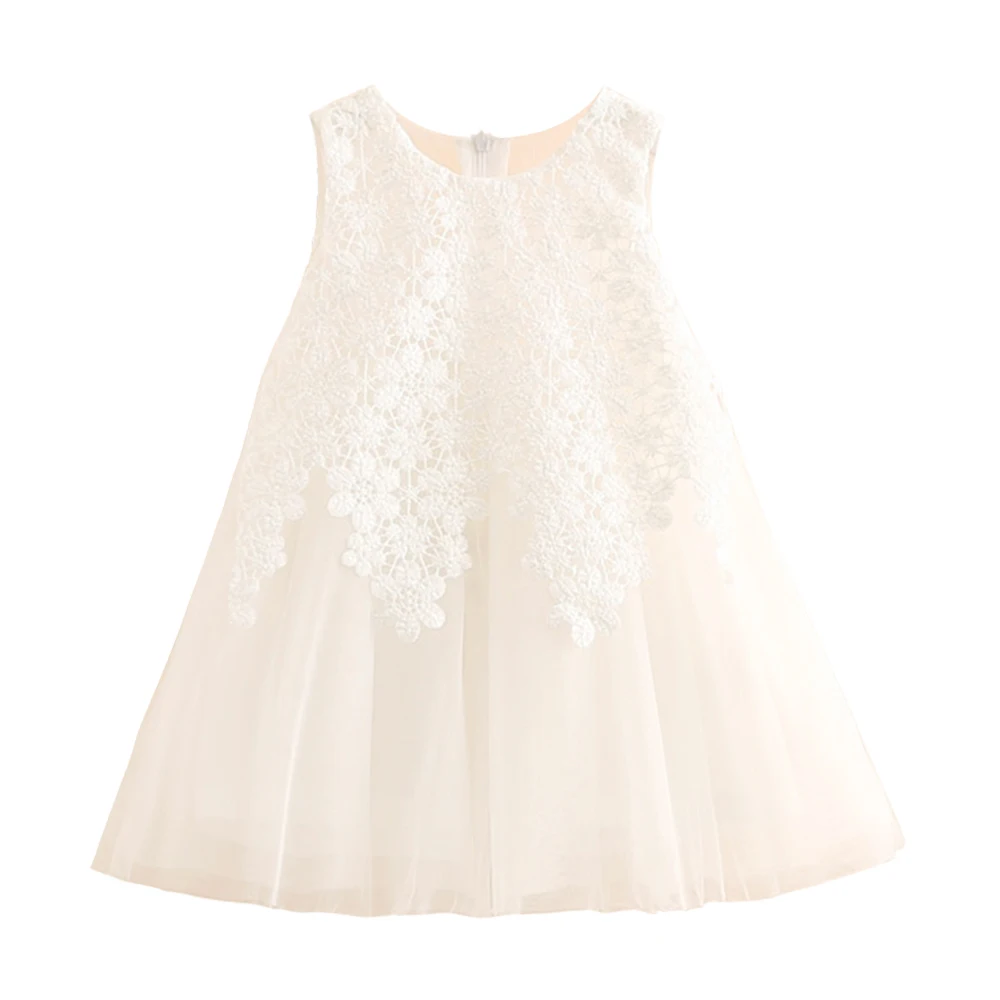 Платье для маленьких девочек LittleSpring цветочное кружевное шифоновое платье