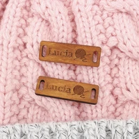 custom tagswooden labels personalized tags knit labels custom name handmade custom design name tags wd1444