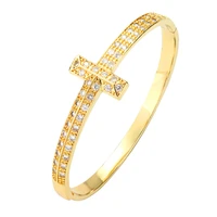 trendy gold geometry bracelets bangles women jewelry colorful crystal 5a zircon copper bracelet pulseras mujer pulseiras mulhere