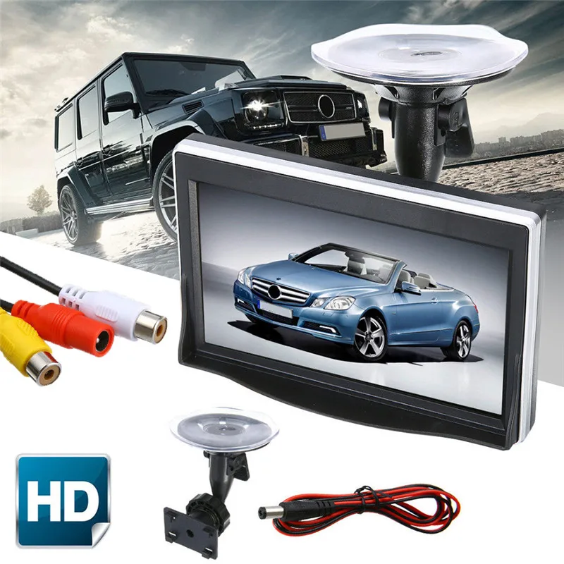 

Новый 2019 высококачественный Удобный безопасный 5-дюймовый TFT LCD HD экран монитор для камеры заднего вида 800*480 #292619