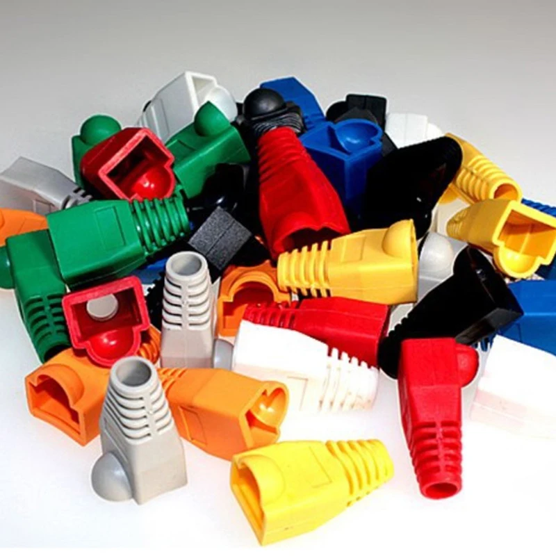 

New 20Pcs RJ45 8P8C Network Cable Connector Adapter Cover Cap / Boot for CAT 5/5e/6