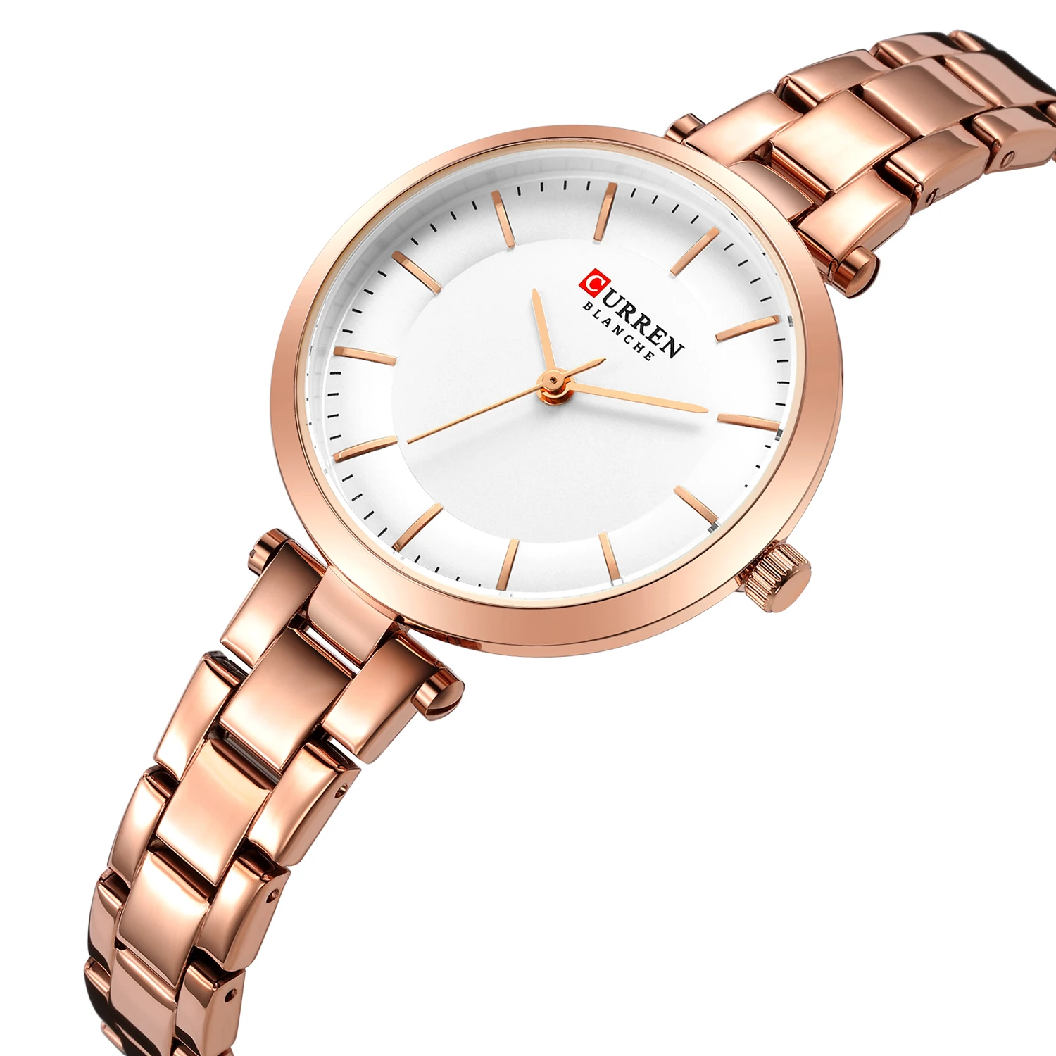 

CURREN Women Watches 2019 Marca Famosa Luxury Horloge Vrouw Wrist Watch Hardlex Rose Gold Stainless Steel Exquisite Quartz Watch