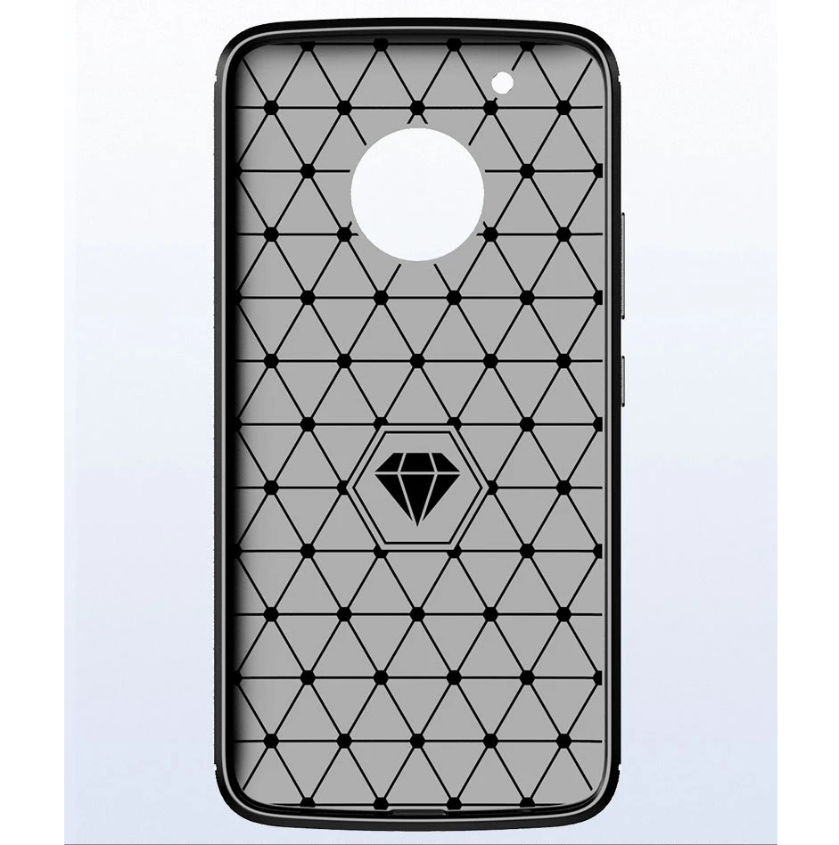 Чехол для Motorola Moto G5 G5S Plus Мягкий бампер из углеродного волокна ТПУ Силиконовая