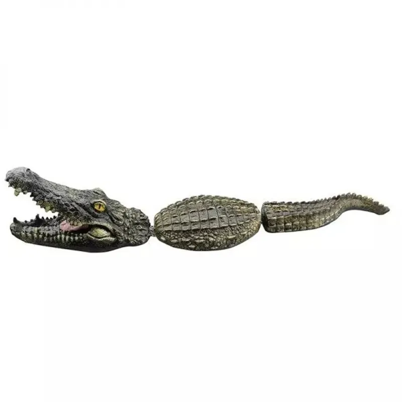 

Simulation Crocodile Water Decor for Outdoor 3-section Floating Fake Alligator Pool Sculpture Resin Animal Pond Ornament JA55