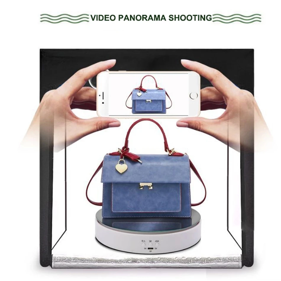 Photography Display Stand 360 Degree Automatically Rotating Speed Adjustable Jewelry for Photo Studio Shooting | Электроника