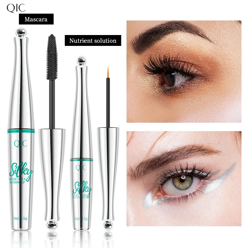 Тушь для ресниц набор сыворотки роста водостойкая пот стойкая густая и