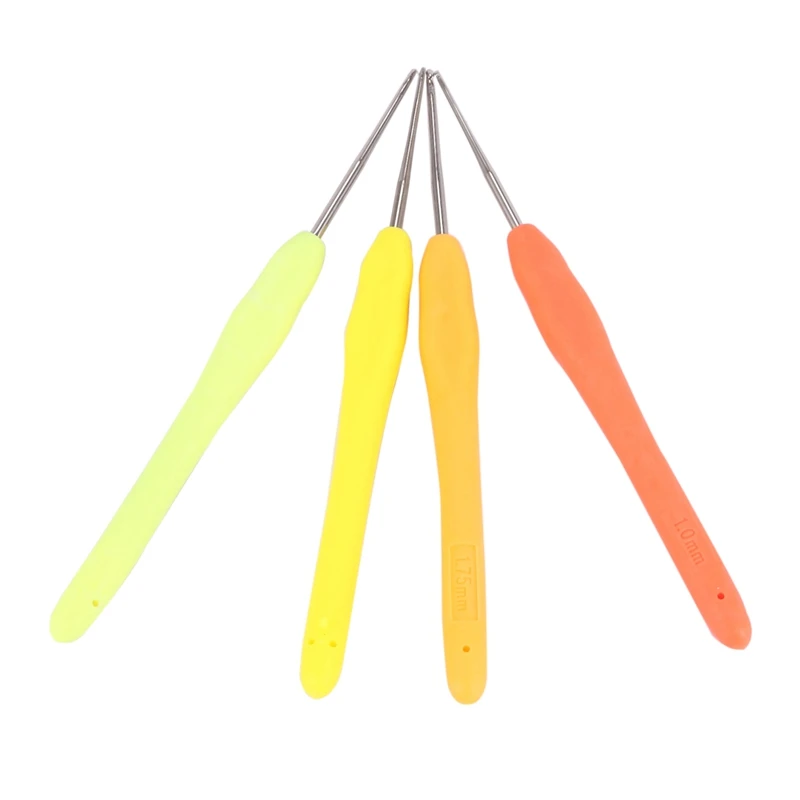 4Pcs/Set Small Sewing Needles Crochet Hooks Knit Weave Craft Yarn Tools Knitting | Дом и сад