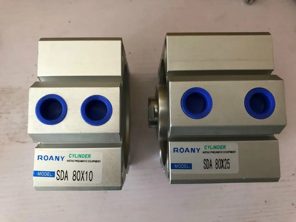 Пневматический Компактный воздушный цилиндр SDA80-15 Airtac серии SDA SDA80X15 с портом 3/8