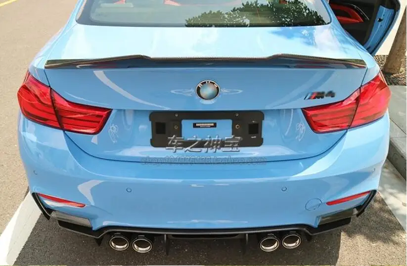 Углеродное волокно автомобиля задний багажник спойлер заднего крыла Подходит