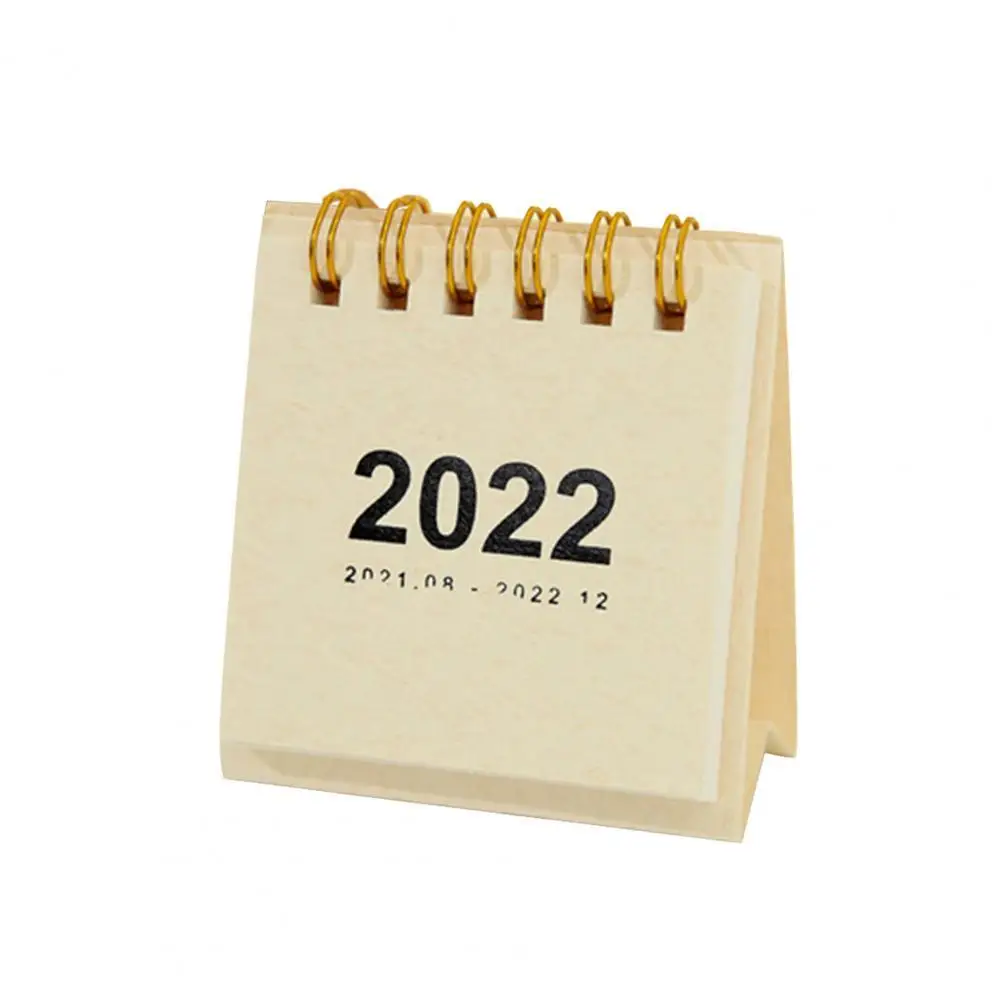 

Практичный 2022 чистый цвет, маленький настольный календарь, фонасветильник, легкий вес, простой в использовании