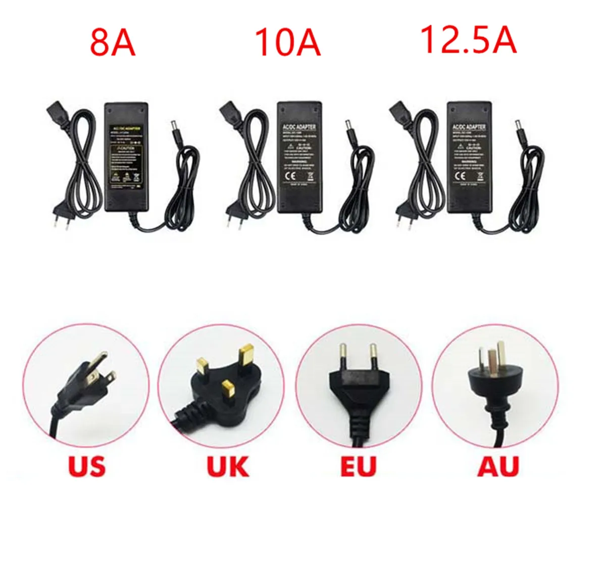 Высокое качество имеет Питание DC5V 12V 24V 3A 5A 6A 7A 8A 10A светодиодный трансформатор для