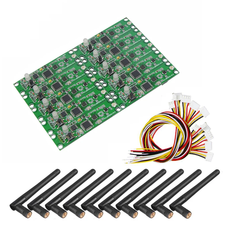 DMX 512 Беспроводная печатная плата модуля с антенной 2 в 1 передатчик и приемник для