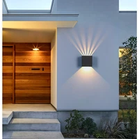 wall light outdoor waterproof adjustable angle square exterior corridor moisture proof outdoor lighting garden decoration