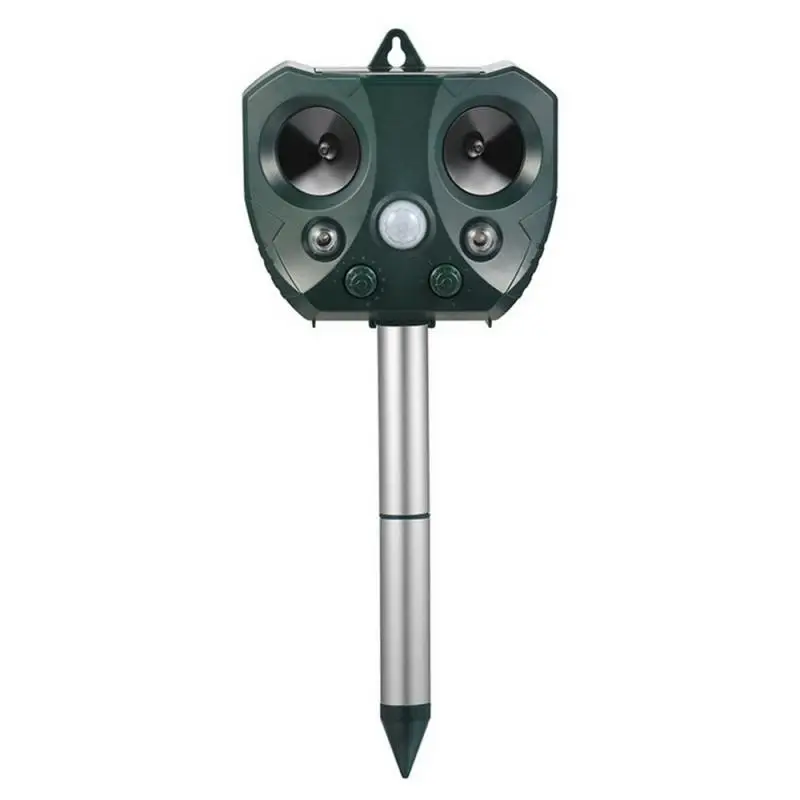 2/1 шт. Солнечный Мощность ультразвуковой отпугиватель животных Электронный от