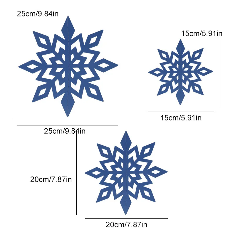 6pc 3D Hollow Snowflake Paper Garland Christmas Ornaments Wall Hanging New Year Decoration For Home noel navidad 2019 | Дом и сад