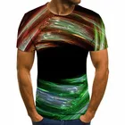 Мужская Летняя модная футболка с коротким рукавом и принтом туннелей в европейском и американском стиле, 3D дышащий Топ