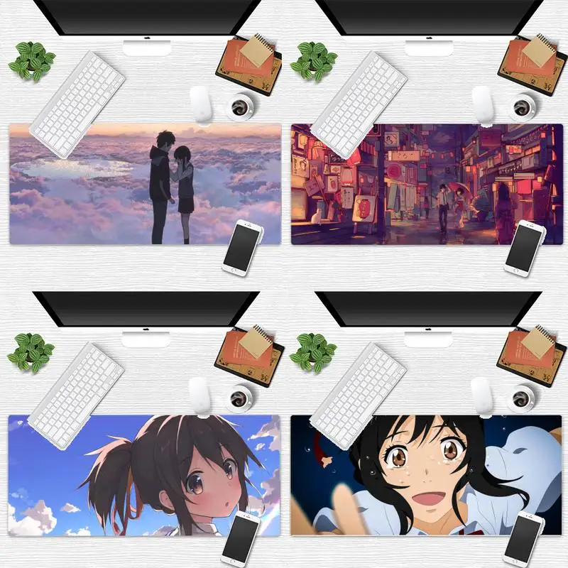 

your name love cartoon Comfort Mouse Mat Gaming Mousepad Game Office Work Mouse Mat pad X XL Non-slip Laptop Cushion mouse pad