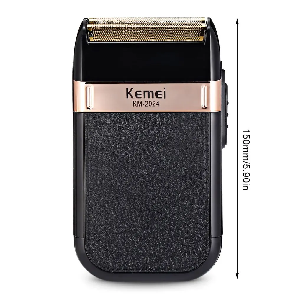 

Kemei Electric Shaver Safety Razor Double Edge Classic Mens Shaving Rechargeable Electric Beard Trimmer Wet-Dry Dual Use Razor