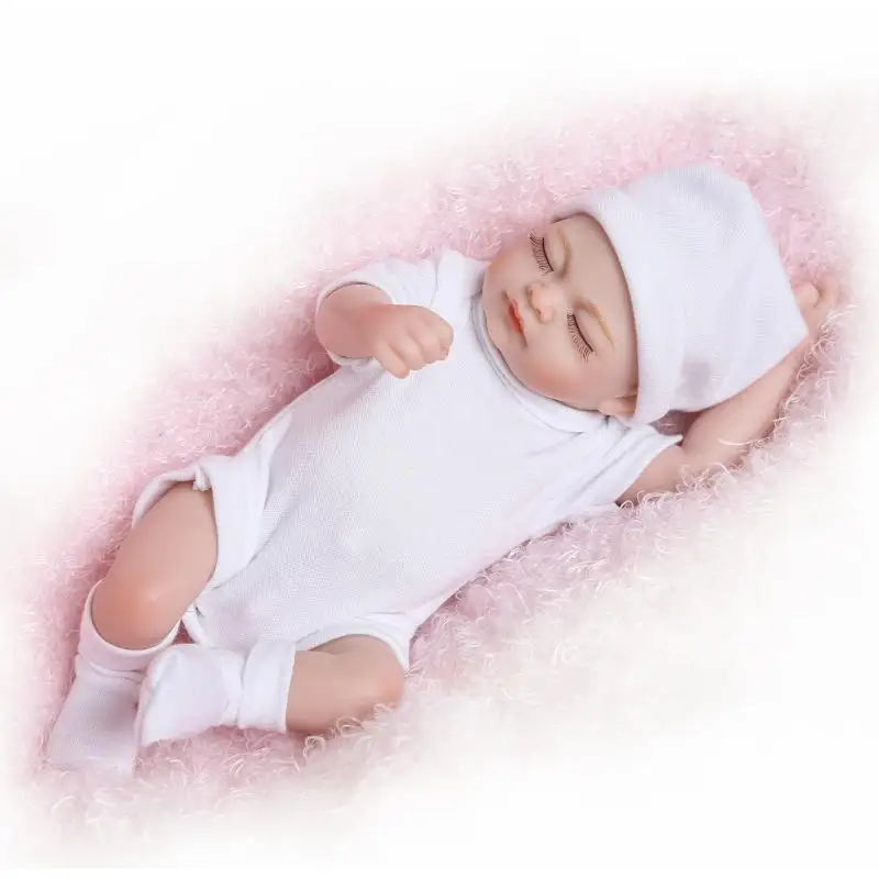 

26cm New Baby Dolls bebe reborn Toys Silicone Full Body Toddler Newborn Reborn Doll Kids Cute Toy For Girl Gift