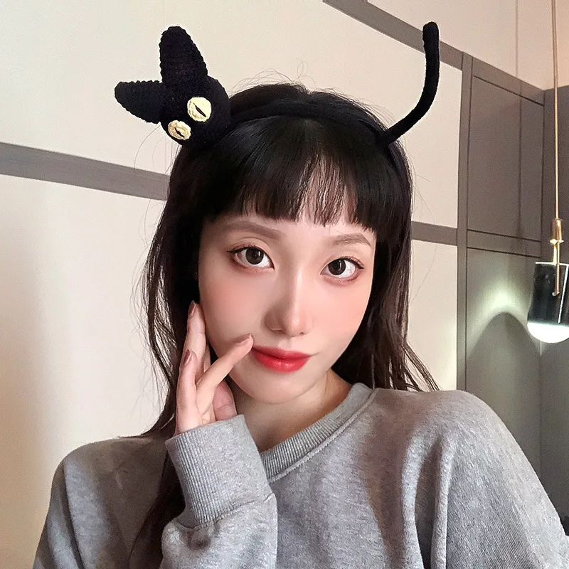 

2021 New Female Cat Stereo Funny Cartoon Cute Face Wash Makeup Hair Band Women Hair Accessories Turban
