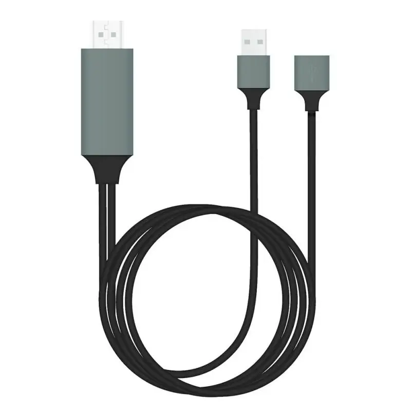Цифровой Av адаптер под кабель Hdtv Tv для Apple Iphone Hd Plug & Play Usb 1080P|Кабели HDMI| |