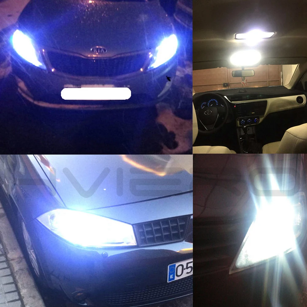 10X 24SMD светодиодный лампы для укладки белый авто 194 чтение светильник маркер