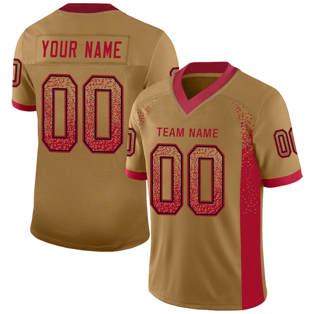 Wholesale Custom Sublimation Football Jersey Design Quick Dry Printing Team Name Number Men&Youth