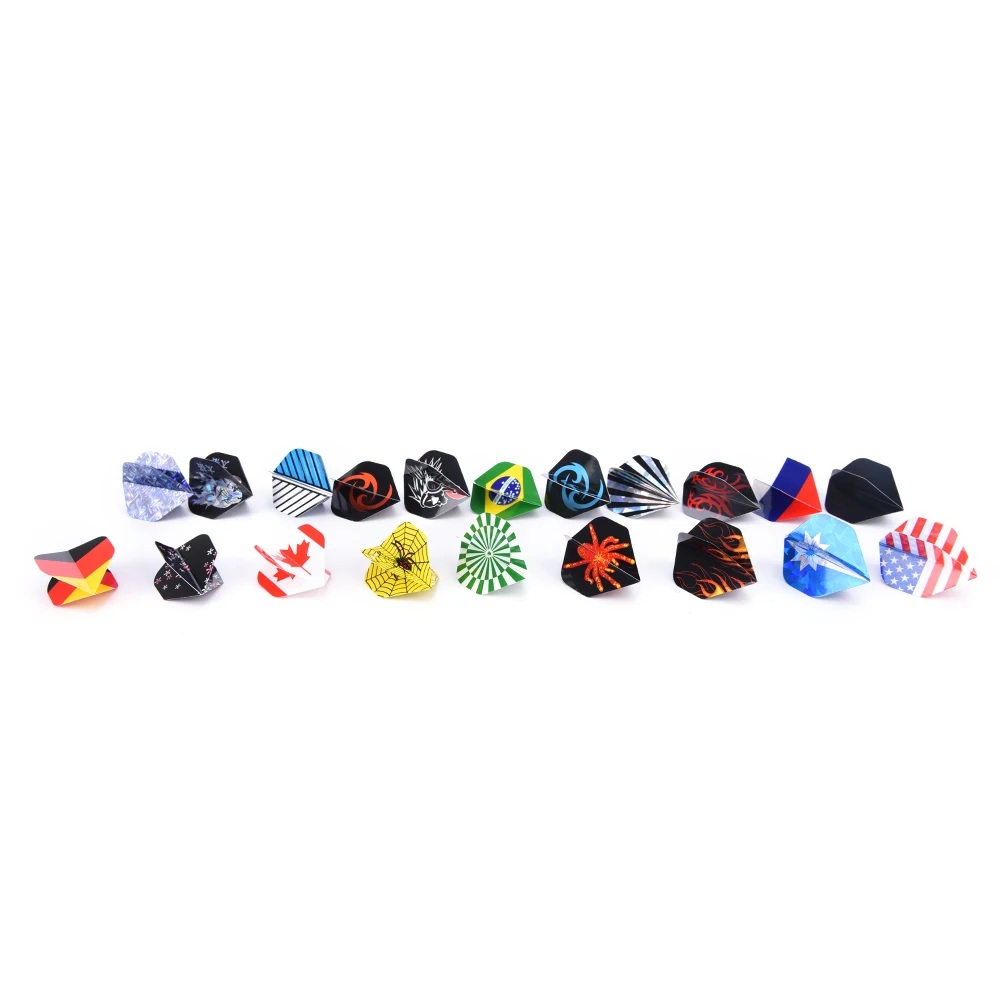 

30/50/90/150 PCS PVC Dart Flights in 50 Kinds of Patterns RARE Darts Fin Feather Accessories Super Value Flights