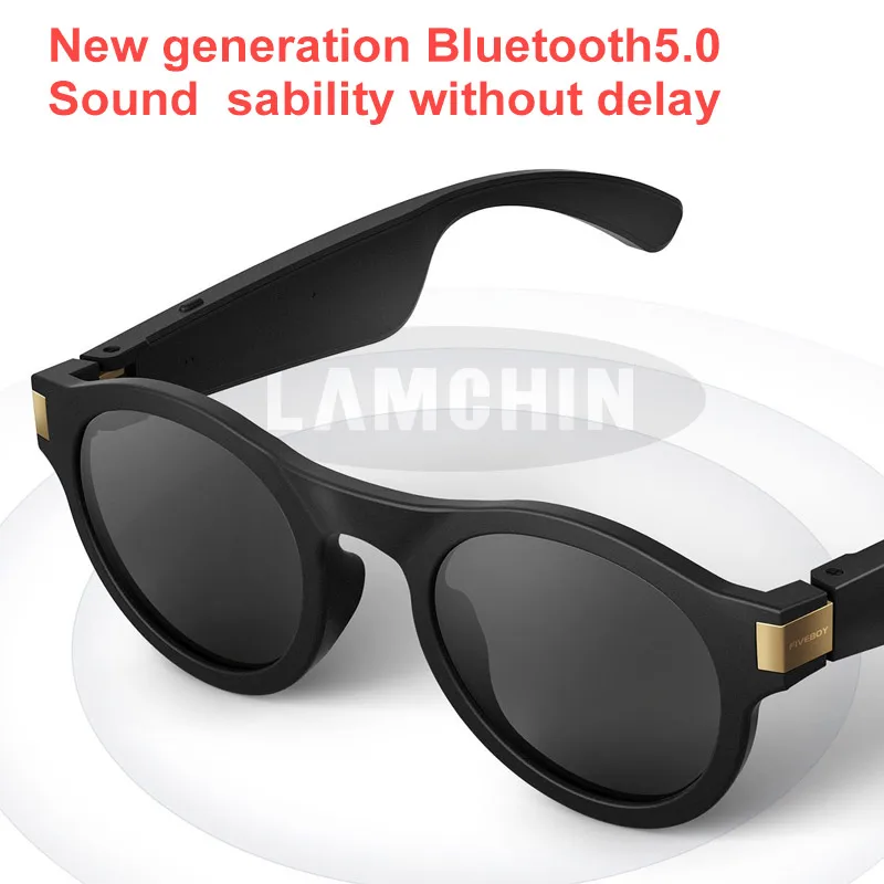 구매 새로운 디자인 선글라스 무선 골전도 헤드폰 선글라스, 스포츠 스테레오 음악 이어폰 안경 승마
