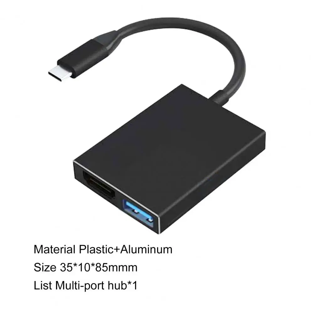 USB-адаптер портативный 3 в 1 с портом Type-C на HDMI | Электроника
