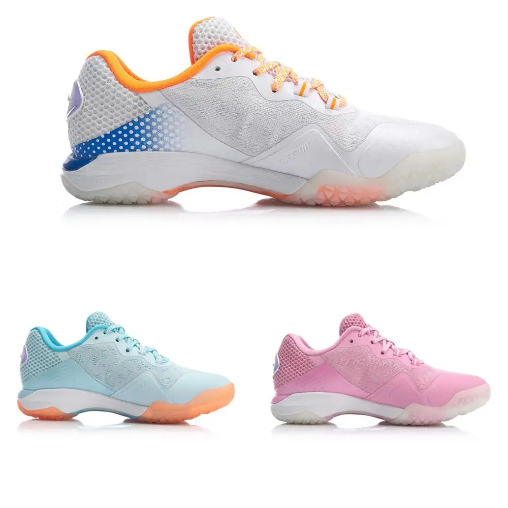 Женские туфли для бадминтона Li Ning носимые дышащие кроссовки износостойкая