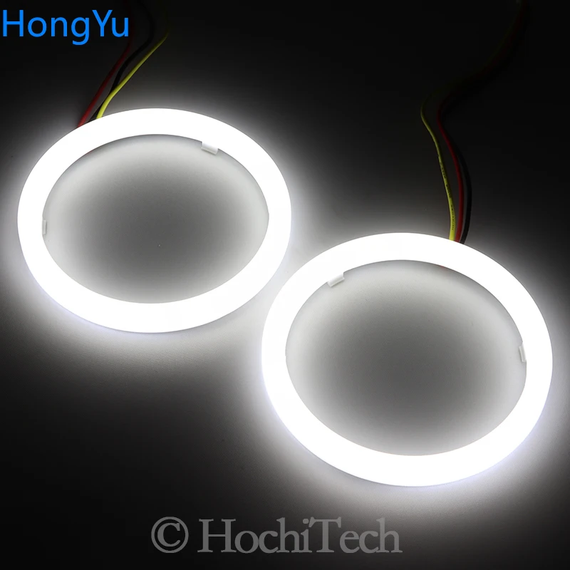 Хлопок горки LED противотуманных фар белый Янтарный ангельские глаза гало кольца