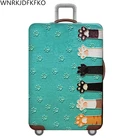 Защитный чехол для чемодана с картой мира, эластичный чехол от 18 до 32 дюймов, аксессуары для путешествий