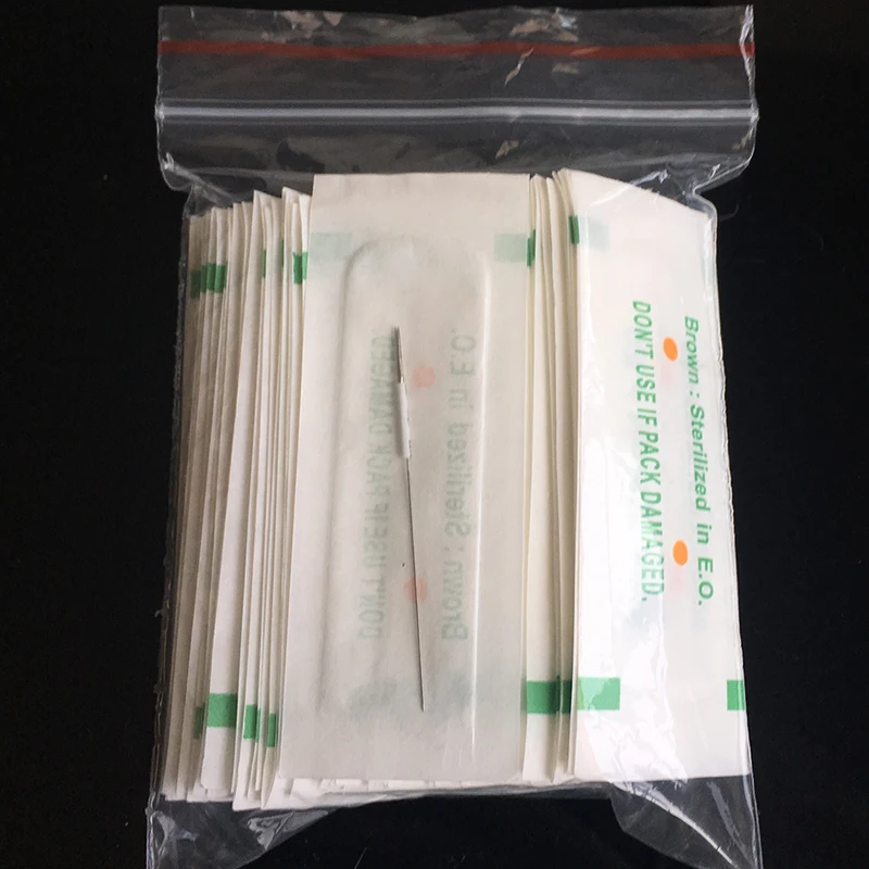 Disposable Sterilized Tattoo Needles and Needle Tips For Eyebrow Pen Machine Permanent Makeup Kit maquillaje profesional | Красота и
