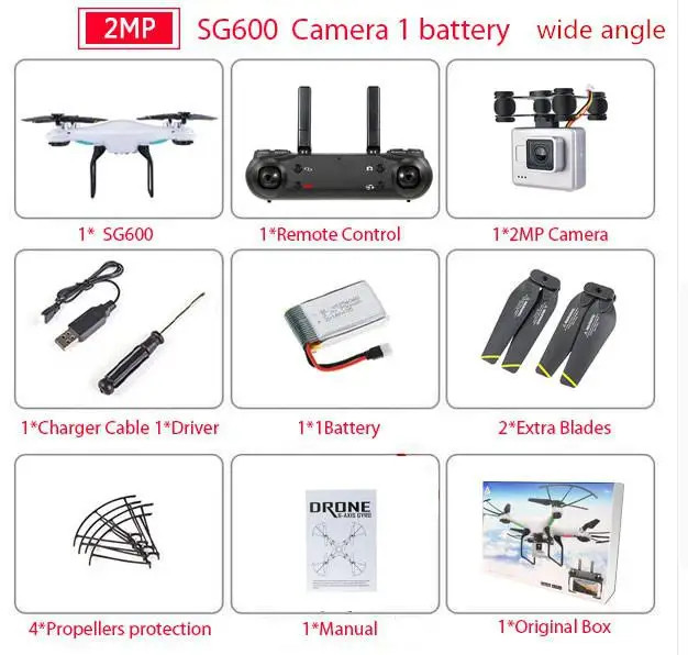 Kuulee SG600 Радиоуправляемый квадрокоптер Дрон wifi Live Transmission HD камера фиксированная высота радиоуправляемый самолет игрушки подарок - Цвет: 3