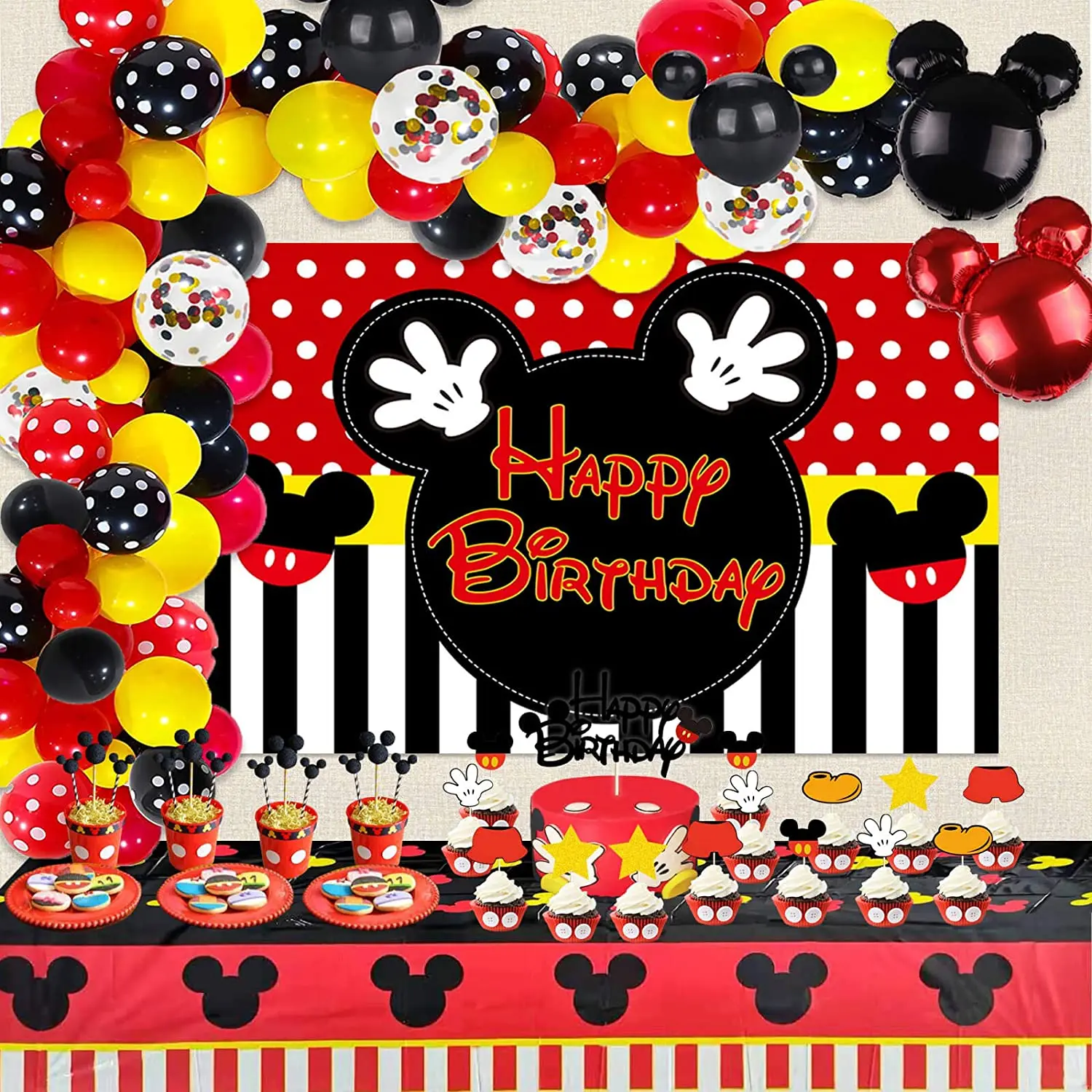 96 шт. украшения для вечерние в виде Микки Мауса | Дом и сад