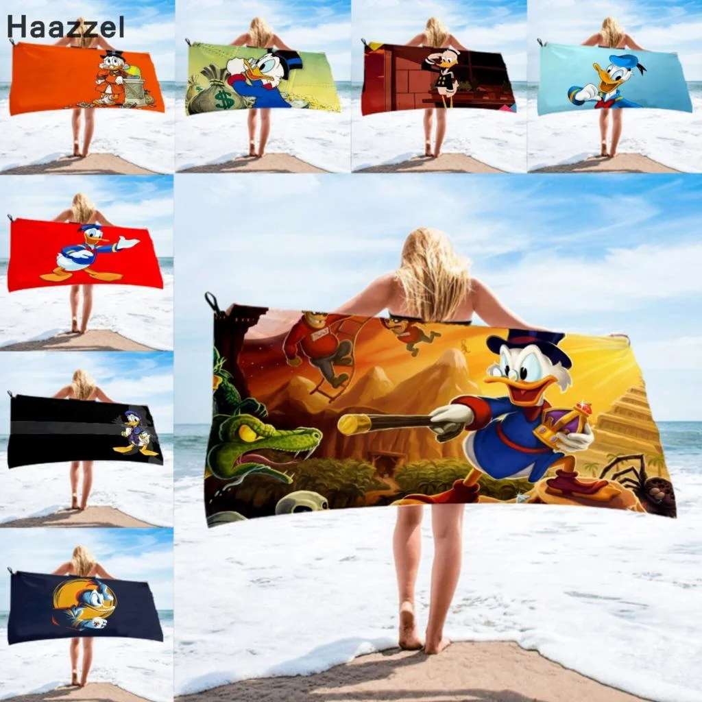 Банное полотенце из микрофибры с принтом Дональд | Спорт и развлечения