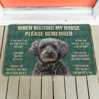 3d printed please remember schndoodle house rules custom doormat non slip door floor mats decor porch doormat 04