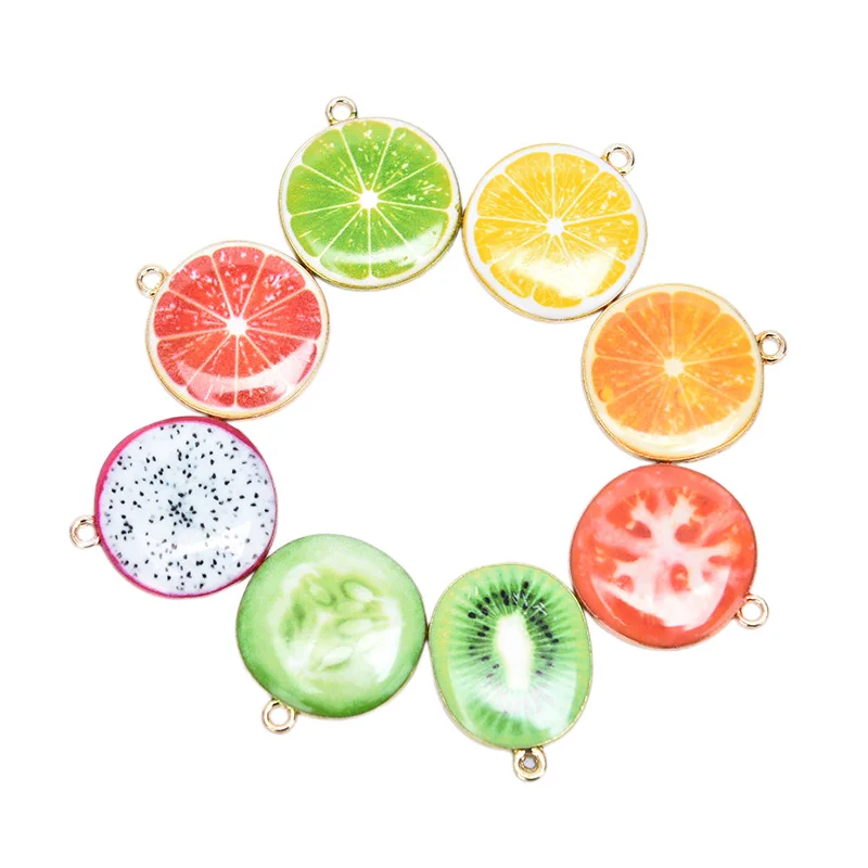 Подвески для украшений в виде лимона дракона киви 10 шт. яблоко помидор | Украшения