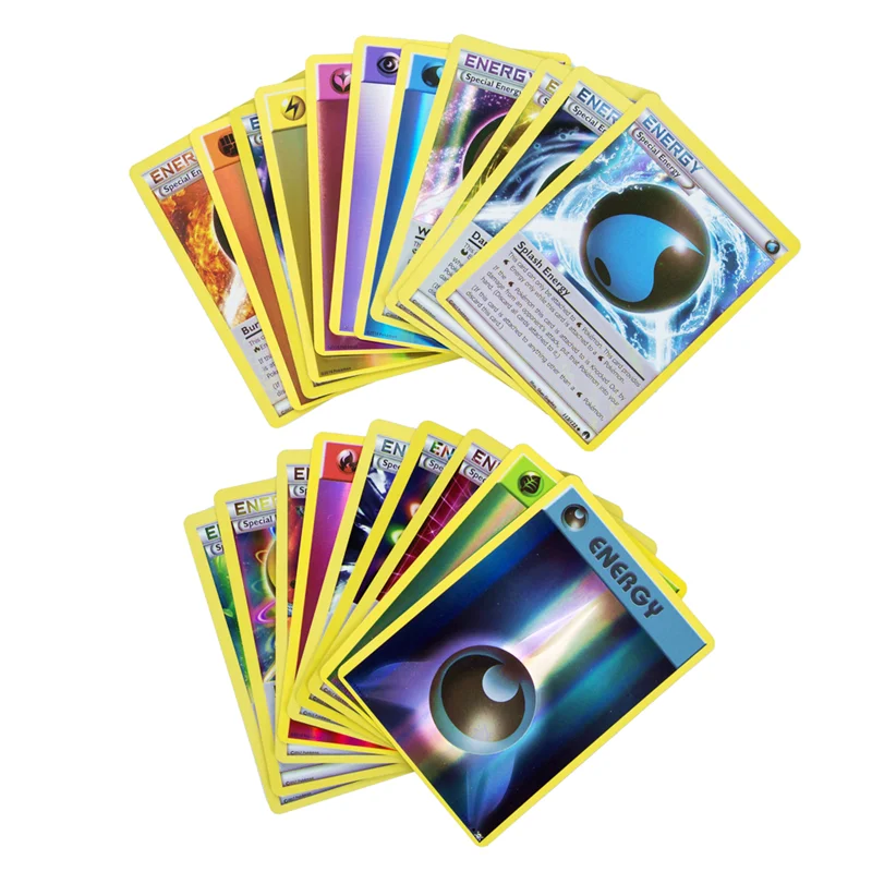 TAKARA TOMY-Juego de cartas de Pokemon para ni&ntilde;os, colecci&oacute;n de cartas de energ&iacute;a de batalla, amplificador de tarjeta de intercambio en ingl&eacute;s brillante, caja de juguetes-2