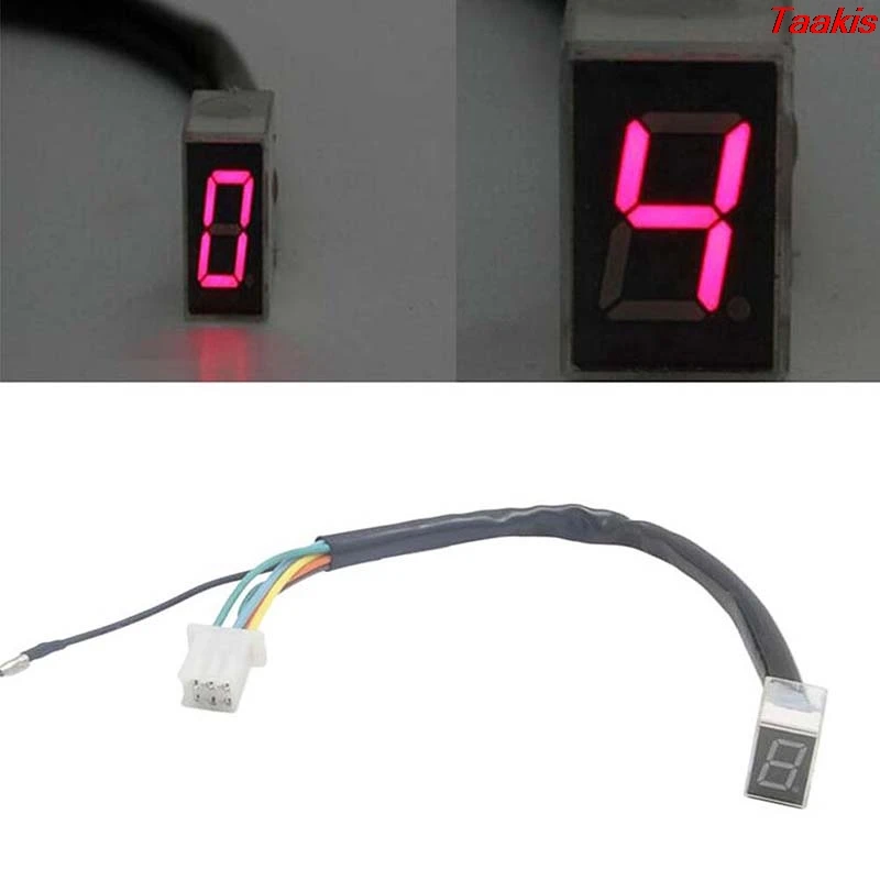 Универсальный 5 gear s мотоцикл светодиодный 1 шт. цифровой индикатор переключения
