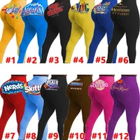 women leggings casual candy color print high waist jogging elastic sportwear pants women bodycon trousers outfit sweatpants