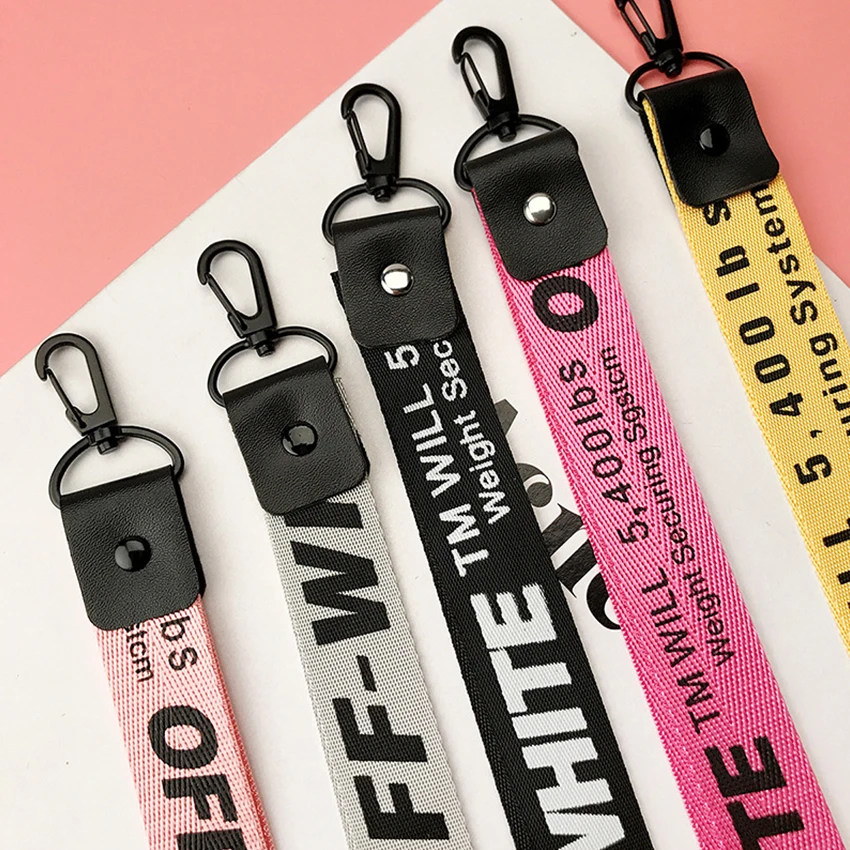 Off White брелок для женщин лента porte clef чехол телефона llaveros sleutelhanger chaviro portachiavi |