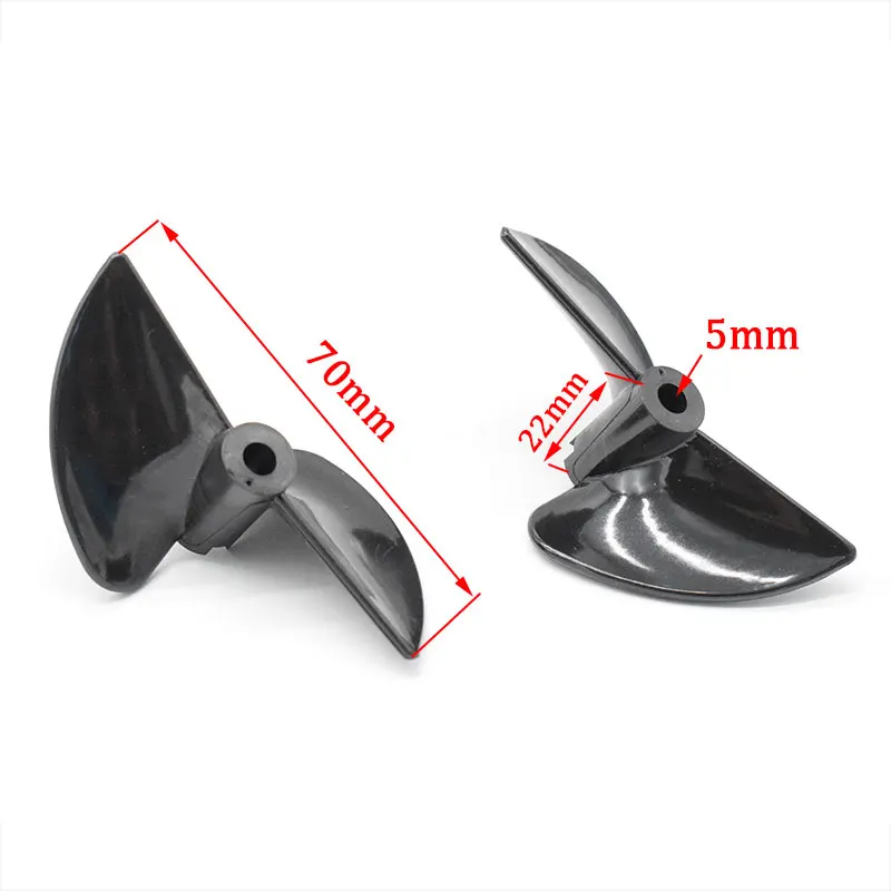 Rc приманка лодка пропеллер D70 мм 2 Лопасти пропеллеры положительный и обратный